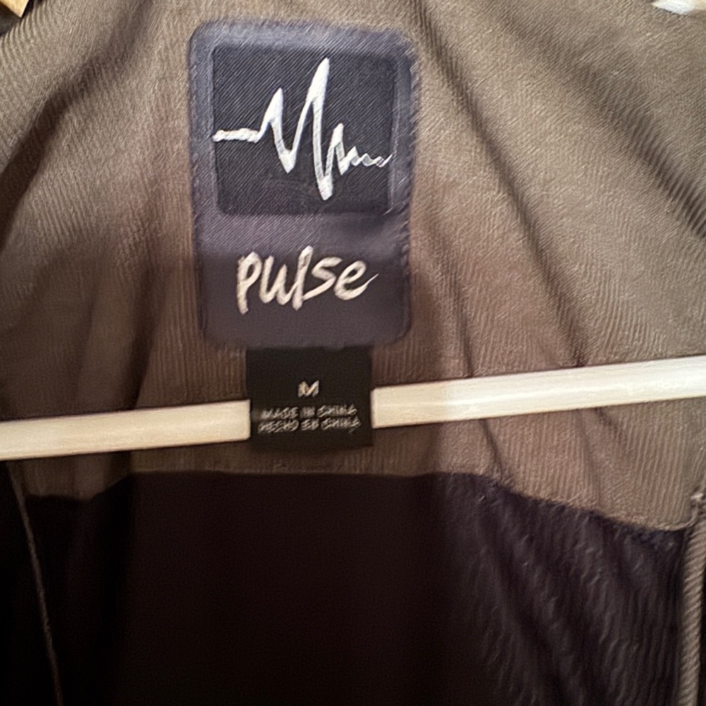 Pulse Winter Jacket Medium Green Full Zip Parka - image 7